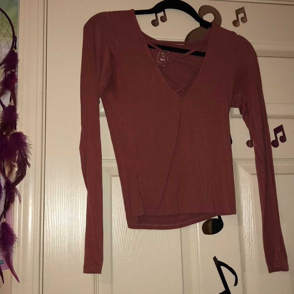 mauve/pink long sleeve